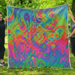 Psychedelic Bubble Print Quilt