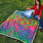 Psychedelic Bubble Print Quilt