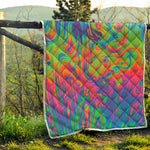 Psychedelic Bubble Print Quilt