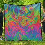 Psychedelic Bubble Print Quilt