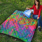 Psychedelic Bubble Print Quilt