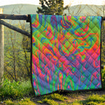 Psychedelic Bubble Print Quilt