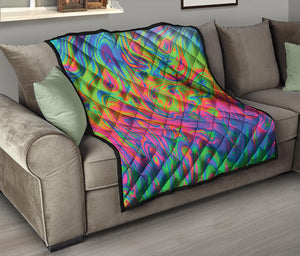 Psychedelic Bubble Print Quilt