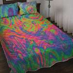 Psychedelic Bubble Print Quilt Bed Set