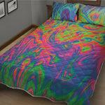 Psychedelic Bubble Print Quilt Bed Set