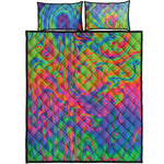 Psychedelic Bubble Print Quilt Bed Set