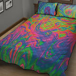 Psychedelic Bubble Print Quilt Bed Set