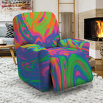 Psychedelic Bubble Print Recliner Slipcover