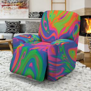 Psychedelic Bubble Print Recliner Slipcover