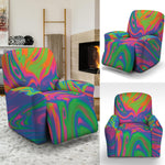 Psychedelic Bubble Print Recliner Slipcover