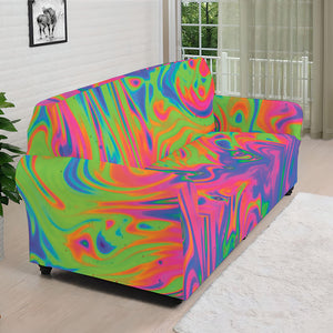 Psychedelic Bubble Print Sofa Cover