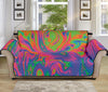 Psychedelic Bubble Print Sofa Protector