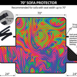 Psychedelic Bubble Print Sofa Protector