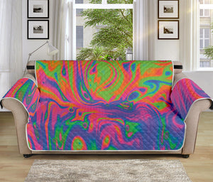 Psychedelic Bubble Print Sofa Protector