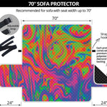 Psychedelic Bubble Print Sofa Protector