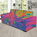 Psychedelic Bubble Print Sofa Slipcover