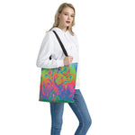 Psychedelic Bubble Print Tote Bag