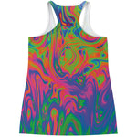 Psychedelic Bubble Print Women's Racerback Tank Top