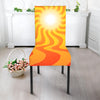 Psychedelic Burning Sun Print Dining Chair Slipcover