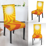 Psychedelic Burning Sun Print Dining Chair Slipcover