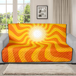 Psychedelic Burning Sun Print Futon Protector