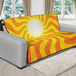 Psychedelic Burning Sun Print Futon Protector