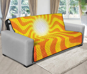 Psychedelic Burning Sun Print Futon Protector