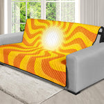 Psychedelic Burning Sun Print Futon Protector