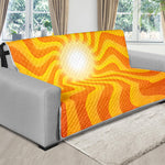 Psychedelic Burning Sun Print Futon Protector