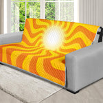 Psychedelic Burning Sun Print Futon Protector