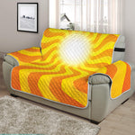 Psychedelic Burning Sun Print Half Sofa Protector