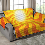 Psychedelic Burning Sun Print Loveseat Protector