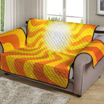 Psychedelic Burning Sun Print Loveseat Protector