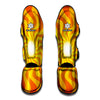 Psychedelic Burning Sun Print Muay Thai Shin Guard