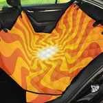 Psychedelic Burning Sun Print Pet Car Back Seat Cover