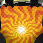 Psychedelic Burning Sun Print Pet Car Back Seat Cover