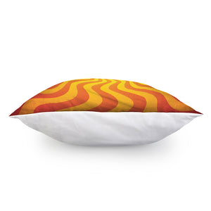 Psychedelic Burning Sun Print Pillow Cover