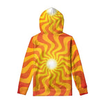 Psychedelic Burning Sun Print Pullover Hoodie