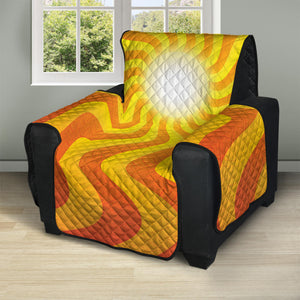 Psychedelic Burning Sun Print Recliner Protector