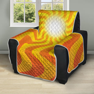 Psychedelic Burning Sun Print Recliner Protector