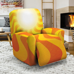 Psychedelic Burning Sun Print Recliner Slipcover