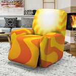 Psychedelic Burning Sun Print Recliner Slipcover