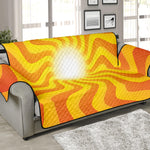 Psychedelic Burning Sun Print Sofa Protector