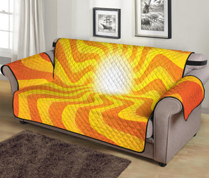 Psychedelic Burning Sun Print Sofa Protector