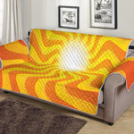 Psychedelic Burning Sun Print Sofa Protector