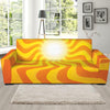 Psychedelic Burning Sun Print Sofa Slipcover