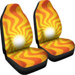 Psychedelic Burning Sun Print Universal Fit Car Seat Covers