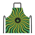 Psychedelic Cannabis Leaf Print Apron