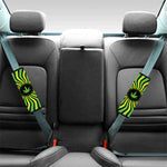 Psychedelic Cannabis Leaf Print Car Seat Belt Covers