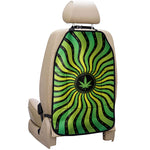 Psychedelic Cannabis Leaf Print Car Seat Organizers